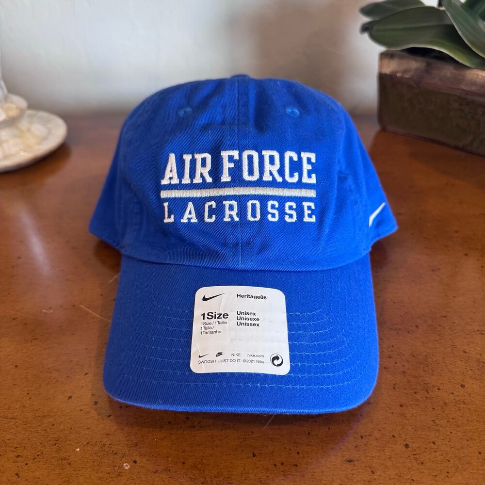 Nike Air Force Lacrosse Heritage86 Hat Royal Blue NWT One Size